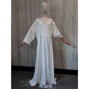 Milloud Plus Size Dress for Women - 3/4 Sleeve V-Neck Maxi Dress for Women with